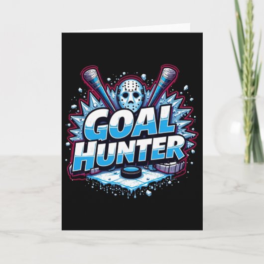 Funny Ice Hockey Quote Gift Goal  Karte (Vorderseite)