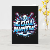 Funny Ice Hockey Quote Gift Goal  Karte (Gelbe Blume)