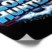 Funny Ice Hockey Quote Gift Goal  Poster (Ecke)