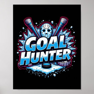Funny Ice Hockey Quote Gift Goal Poster