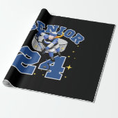 Funny Ice Hockey Senior 2024 Geschenkpapier (Ungerollt)