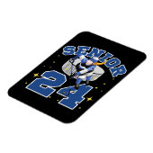 Funny Ice Hockey Senior 2024 Magnet (Linke Seite)