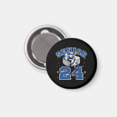 Funny Ice Hockey Senior 2024 Magnet (Vorderseite/Rückseite)