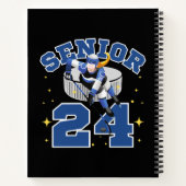 Funny Ice Hockey Senior 2024 Notizblock (Rückseite)