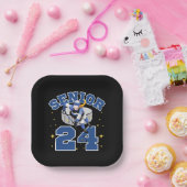 Funny Ice Hockey Senior 2024 Pappteller (Party)