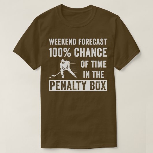 Funny Ice Hockey Weekend Forecend Player T-Shirt (Design vorne)