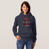 Funny Ice Hockey, weil Mord ist falsch Hockey Hoodie (Vorne ganz)