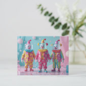 Funny icecube clowns  postkarte (Stehend Vorderseite)
