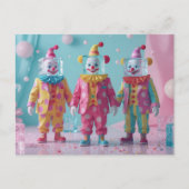 Funny icecube clowns  postkarte (Vorderseite)