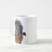 Funny Icelandic Horse Portrait Kaffeetasse (Vorderseite Links)