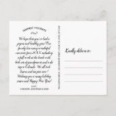 Funny, ich bin auf Weihnachten Weihnachts-Foto der Postkarte (Rückseite)