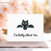 Funny, ich bin Batty über dich Bat Valentine mit N Postkarte