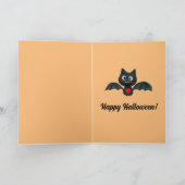 Funny, ich bin Batty über euch Halloween Bat mit N Karte (Innenseite)
