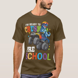 Funny, ich bin bereit, vor der Schule Dinosaurier  T-Shirt