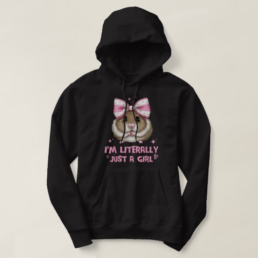 Funny, ich bin buchstäblich nur eine Girl Sad Hams Hoodie (Design vorne)