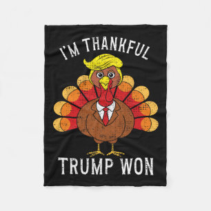 Funny, ich bin dankbar, dass Trump gewonnen hat, u Fleecedecke