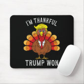 Funny, ich bin dankbar, dass Trump gewonnen hat, u Mousepad (Mit Mouse)