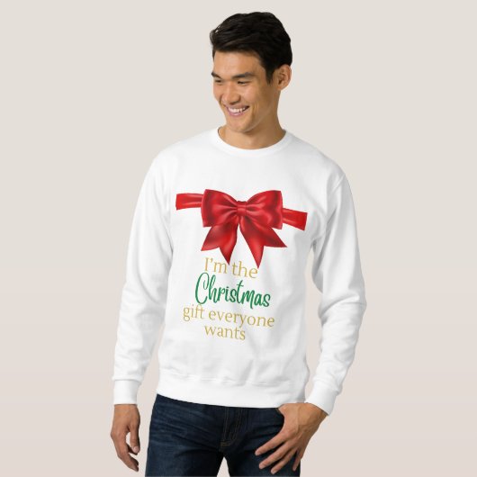 Funny Ich bin das Geschenk Weihnachten Sweatshirt (Vorne ganz)