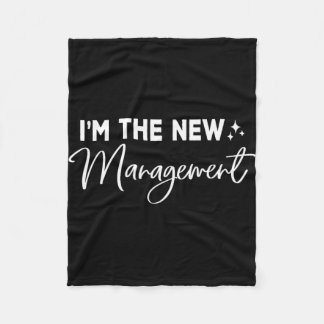Funny ich bin die neue Management-Niedliche New Br Fleecedecke
