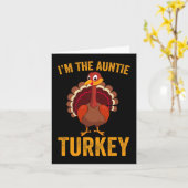 Funny ich bin die Tante Türkei Funny Auntie Thanks Karte (Gelbe Blume)