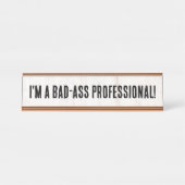 Funny, ich bin ein Beruflicher Name Plate für schl Schreibtischnamensplakette (Vorderseite )