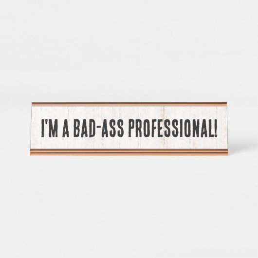 Funny, ich bin ein Beruflicher Name Plate für schl Schreibtischnamensplakette (Vorderseite )