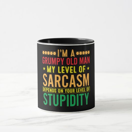 Funny, ich bin ein gruseliger alter Mann Tasse (Zentrum)