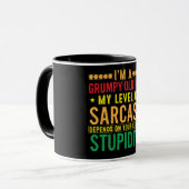 Funny, ich bin ein gruseliger alter Mann Tasse (Vorderseite Links)
