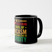 Funny, ich bin ein gruseliger alter Mann Tasse (VorderseiteRechts)