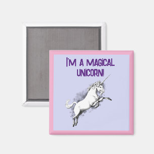 Funny Ich bin ein magisches Unicorn Dorky Fantasy  Magnet