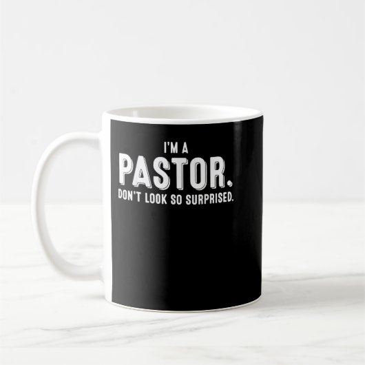 Funny ich bin ein Pastor Geschenk Niedlichen Chris Kaffeetasse (Links)