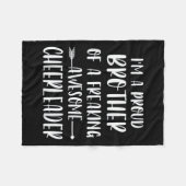 Funny, ich bin ein stolzer Cheer Bruder eines Chee Fleecedecke (Vorderseite (Horizontal))