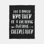 Funny, ich bin ein stolzer Cheer Bruder eines Chee Fleecedecke (Vorderseite)