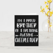 Funny, ich bin ein stolzer Cheer Bruder eines Chee Karte (Gelbe Blume)