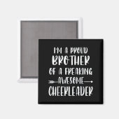 Funny, ich bin ein stolzer Cheer Bruder eines Chee Magnet (Vorderseite/Rückseite)