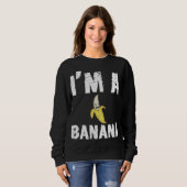 Funny, ich bin eine Beängstigende Banane Sweatshirt (Vorne ganz)