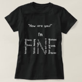 Funny, ich bin eine schöne Depression Psychische G T-Shirt (Design vorne)