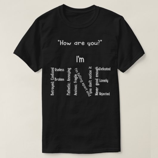 Funny, ich bin eine schöne Depression Psychische G T-Shirt (Design vorne)