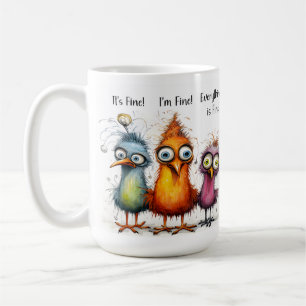 Funny, ich bin eine schöne Quirky-Vogel-Tasse Kaffeetasse