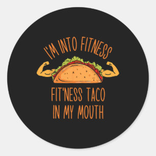 Funny, ich bin in der Fitness Runder Aufkleber