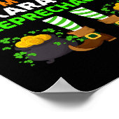 Funny Ich bin Karate Leprechaun Karate St. Patrick Poster (Ecke)