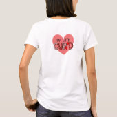 Funny ich bin mit Cupid Extravaganten Script Rosa  T-Shirt (Rückseite)