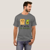 Funny ich bin mit dem Avocado für Kinder, Männer u T-Shirt (Vorne ganz)