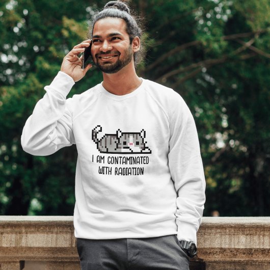 Funny "Ich bin mit Strahlung kontaminiert" Cat Mem T-Shirt