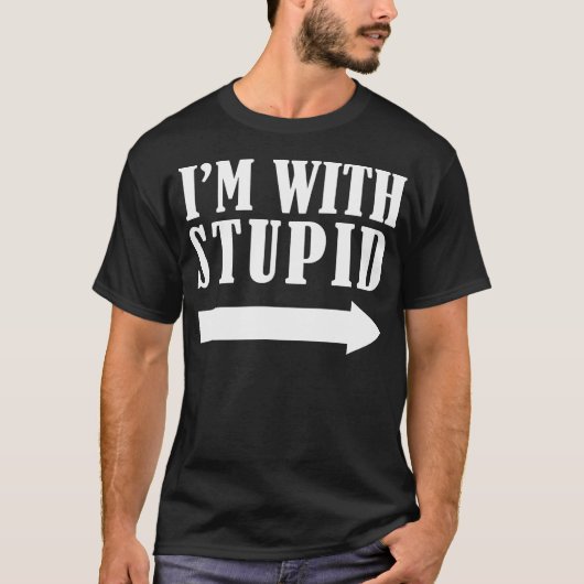 Funny, ich bin mit stupiden Red Funny Weihnachtsge T-Shirt (Vorderseite)