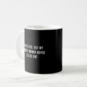 Funny, ich bin müde | Anführungszeichen Kaffeetasse (Vorderseite Links)