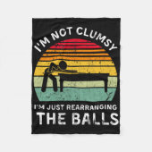 Funny ich bin nicht ungeschickt Pool Hall Billards Fleecedecke (Vorderseite)