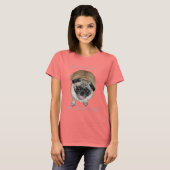 Funny, ich bin Niedlicher Mops Hund T-Shirt (Vorne ganz)