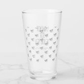 Funny Ich bin noch nicht krank von dir Valentinsta Glas (Rückseite)