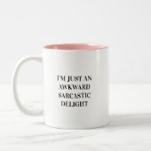 Funny, ich bin nur ein erstaunliches sarkastisches zweifarbige tasse (Links)